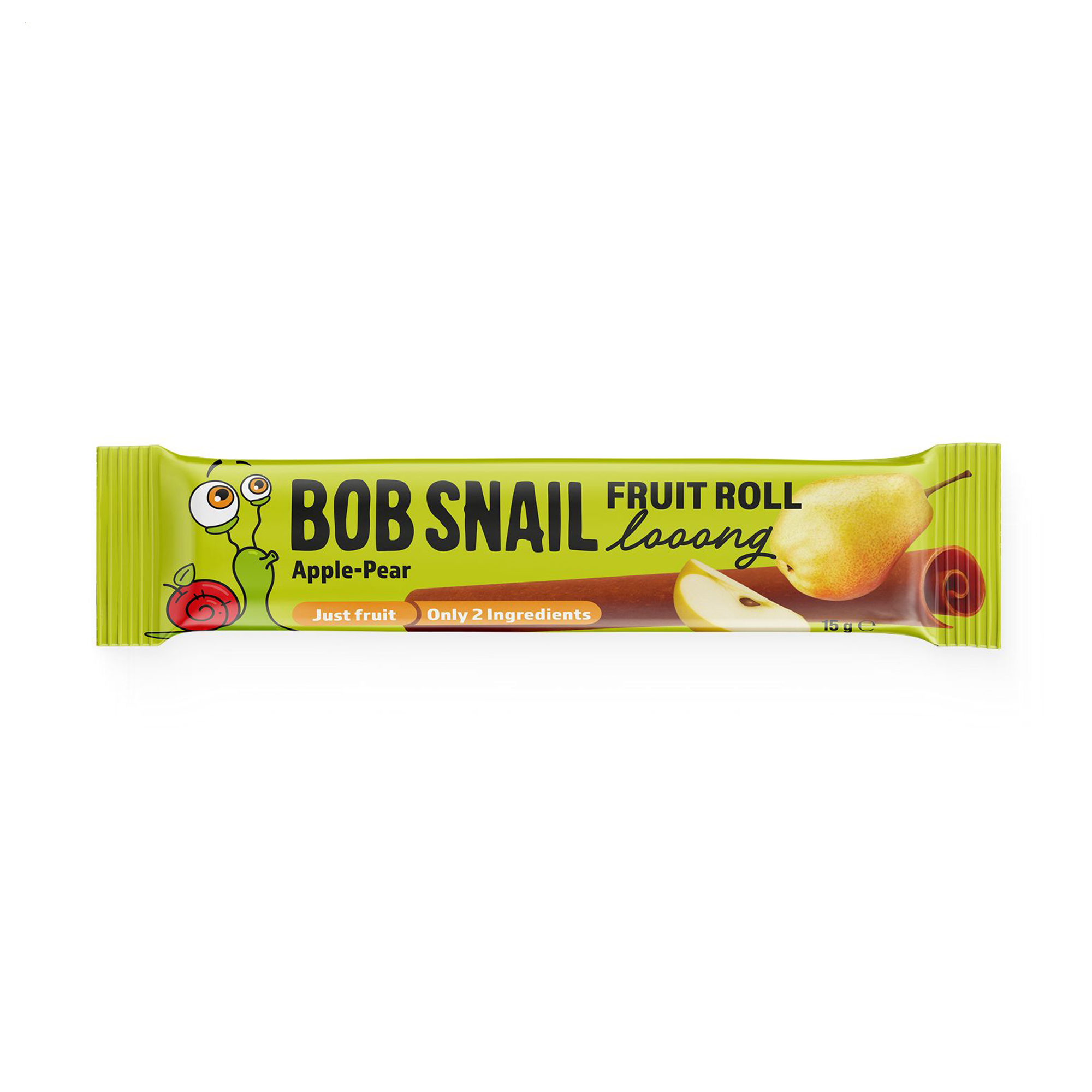 Натуральні цукерки Bob Snail Fruit Roll Looong Яблуко-груша, 15 г